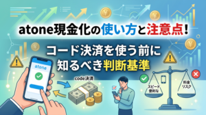 atone現金化の使い方と注意点！コード決済を使う前に知るべき判断基準
